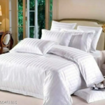 100% Cotton Duvet Covers — on a styled bed