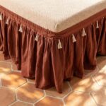 Adjustable Bed Skirt — fitted to a bed base