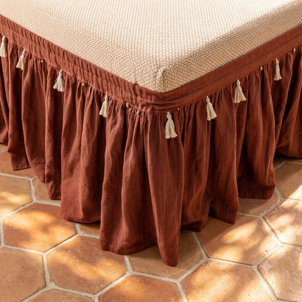 Adjustable Bed Skirt Adjustable Bed Skirt — fitted to a bed base