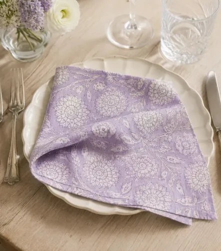 Baby Shower Napkins — on a celebration table setting