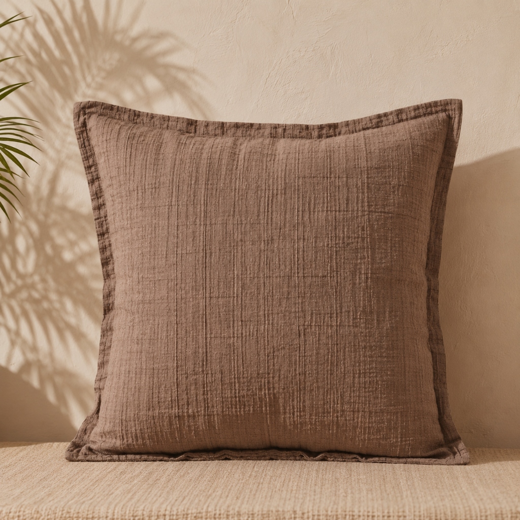 Bamboo cooling pillowcases in Bone silky bamboo viscose on a hot sleeper bed