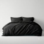 Black Bed Sheets — styled on a neatly made bed