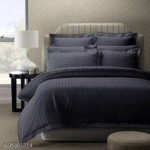 Black Duvet Cover — on a styled bed