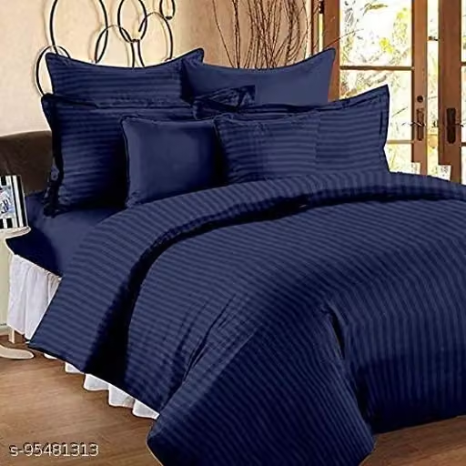 Blue Duvet Covers — on a styled bed