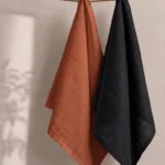 Christmas Cocktail Napkins — folded beside drinks