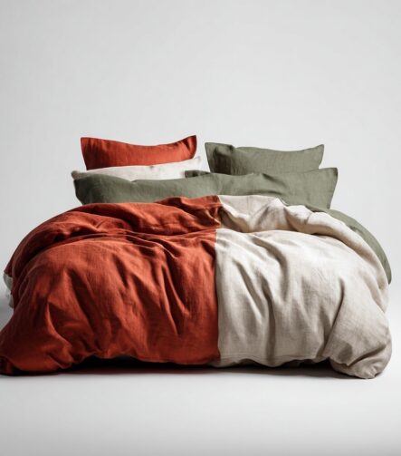 Christmas Duvet Covers — on a styled bed