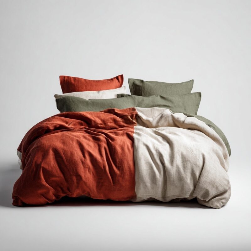 Christmas Duvet Covers — on a styled bed