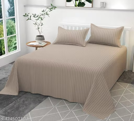 Cotton Bedspread — draped over a bed