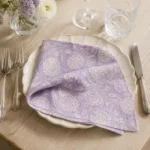Cotton Cloth Napkins — folded at a place setting