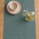 Cotton Table Runner — styled along a dining table