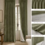 Custom Blackout Curtains — hung at a window