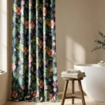 Custom Shower Curtain — in a bathroom