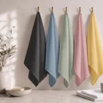 Fall Kitchen Towels — in a kitchen setting