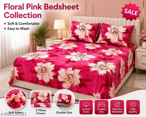 Floral Bed Sheets — styled on a neatly made bed