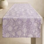Floral Table Runner — styled along a dining table