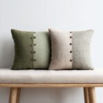 Grey Throw Pillows — on a sofa