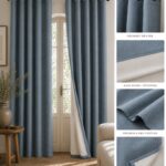Grommet Blackout Curtains — hung at a window