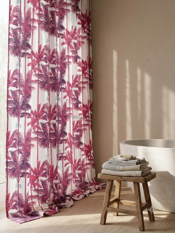 Hotel Shower Curtain — in a bathroom