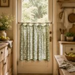 Kitchen Curtains — hung at a kitchen window