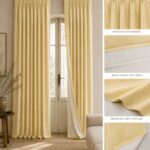 Linen Blackout Curtains — hung at a window