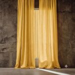 Linen Curtains — hung at a window