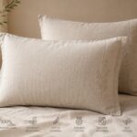 Linen Pillowcases — on bed pillows