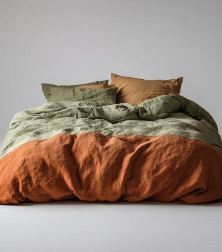 Oversized King Bedspread — draped over a bed