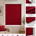 Peel and Stick Blackout Blind — hung at a window