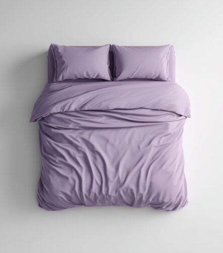 Purple Bed Sheets — styled on a neatly made bed