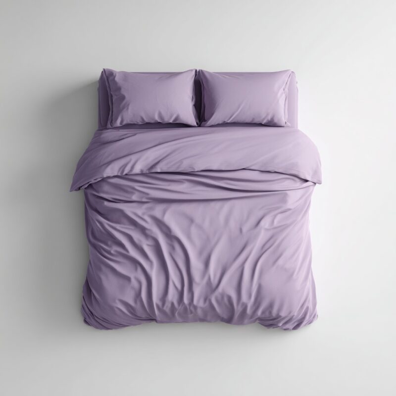 Purple Bed Sheets — styled on a neatly made bed