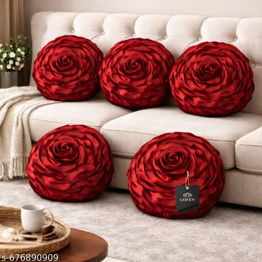 Round Pillow Cover Round Pillow Cover — on a sofa