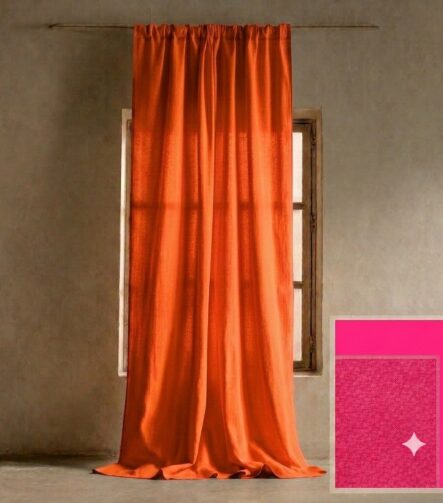 Semi Sheer Curtains — hung at a window