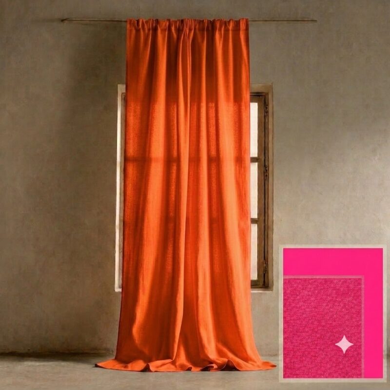 Semi Sheer Curtains — hung at a window