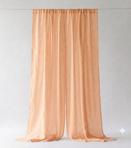 Sheer Curtains for Sliding Doors — hung at a window