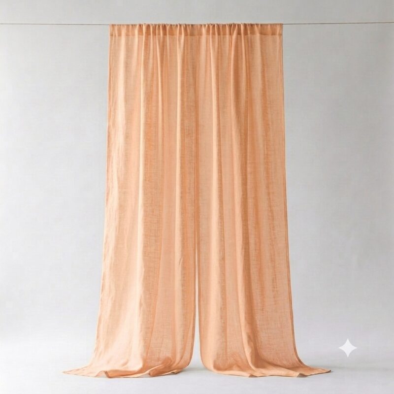 Sheer Curtains for Sliding Doors — hung at a window