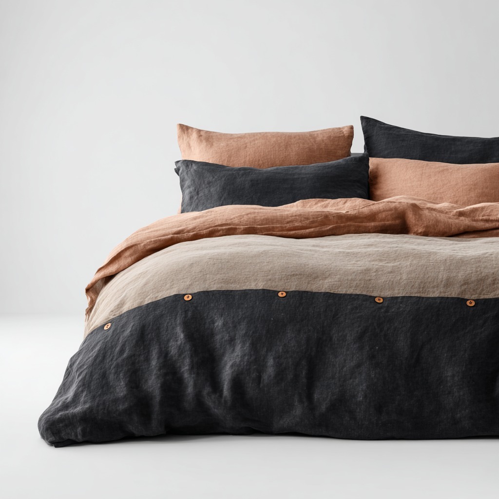 Split king sheets on an adjustable king base with two independent halves