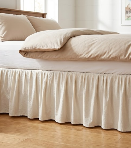 Tailored Bed Skirt — fitted to a bed base