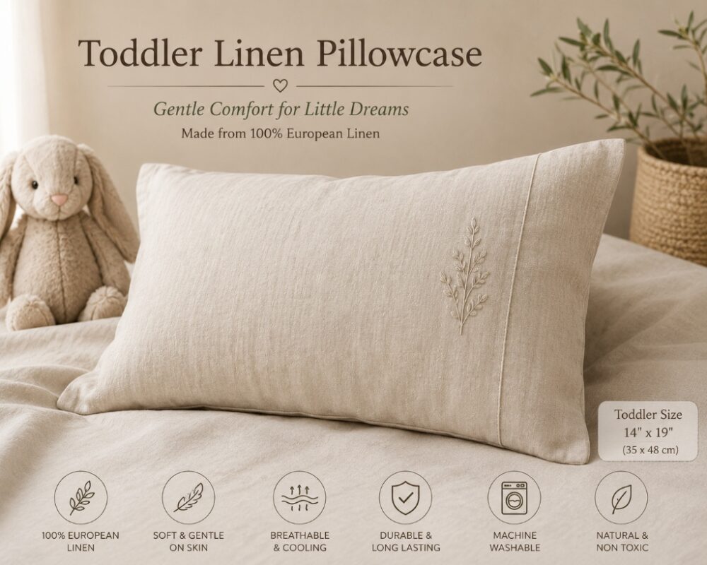 Toddler Pillowcase — on bed pillows