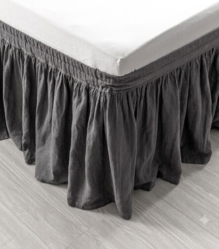 Twin XL Bed Skirt — fitted to a bed base