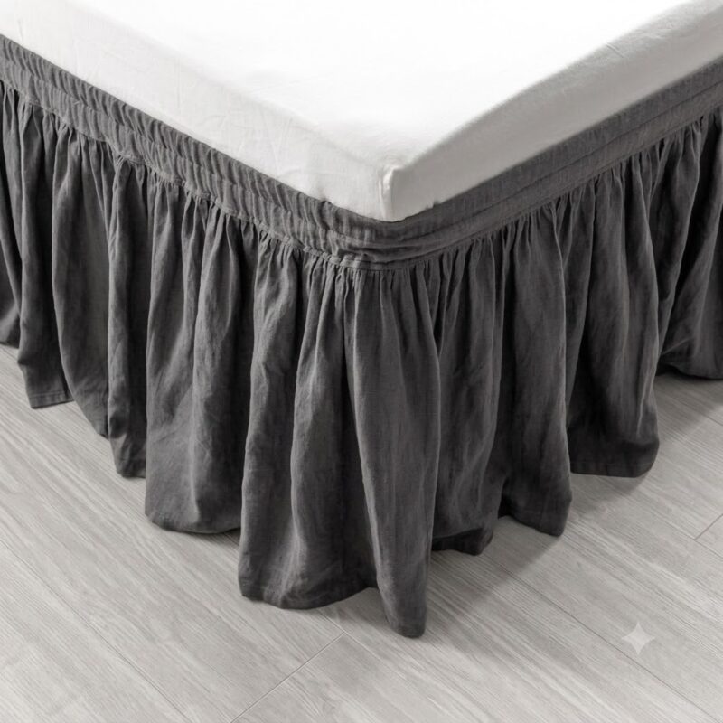 Twin XL Bed Skirt — fitted to a bed base