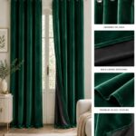 Velvet Blackout Curtains — hung at a window