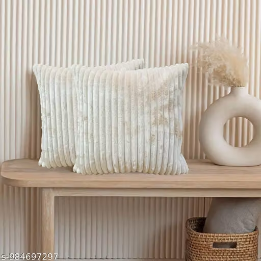 Velvet Pillow Cover — on a sofa