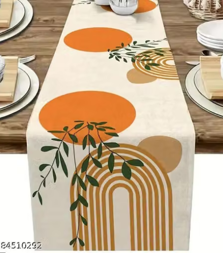 Velvet Table Runner — styled along a dining table