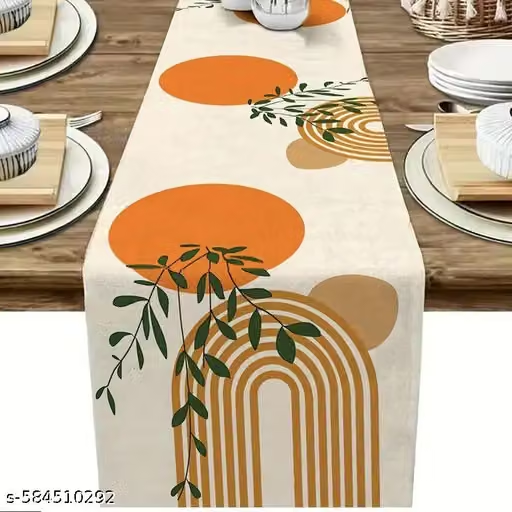 Velvet Table Runner — styled along a dining table