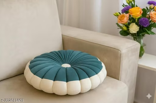 Velvet Throw Pillows — on a sofa