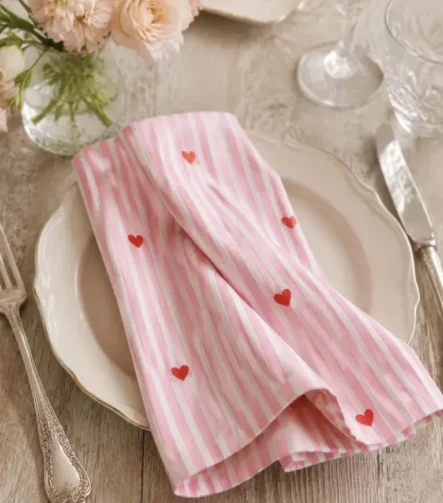 Wedding Napkins — on a celebration table setting