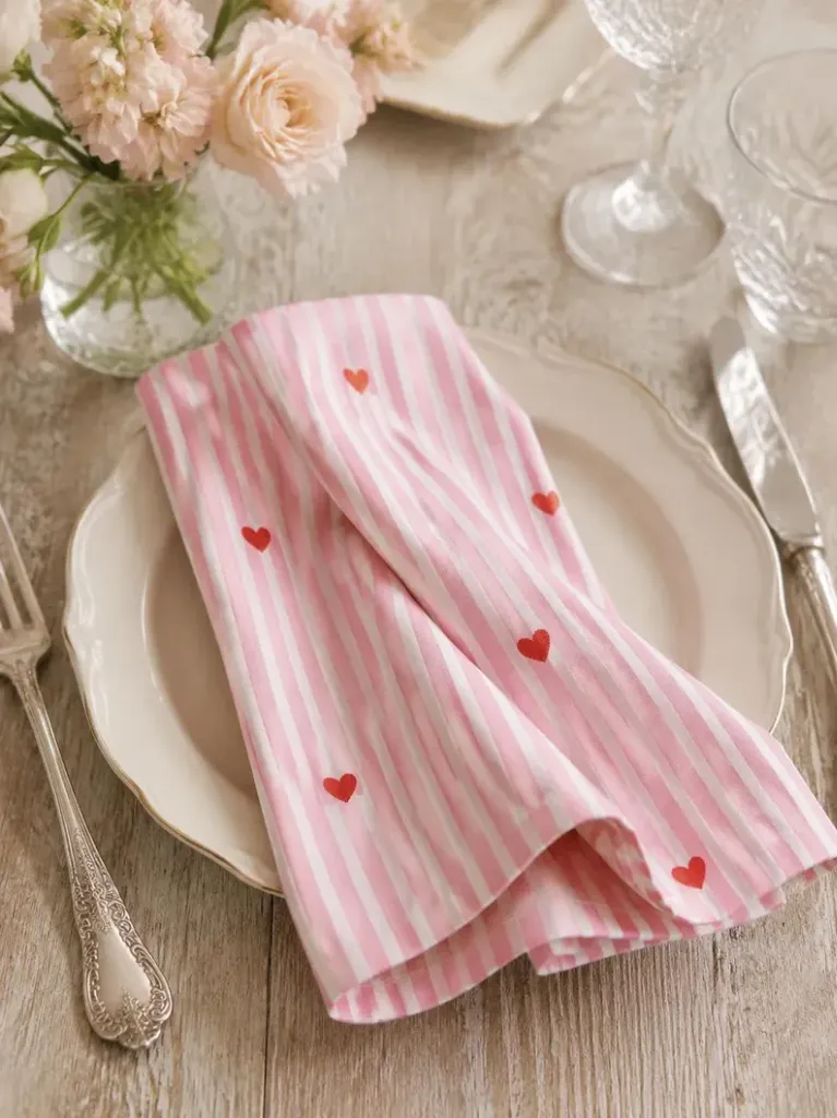 Wedding napkins natural linen folded 20x20 at place setting on reception banquet table